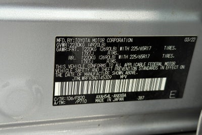 2022 Toyota RAV4 Hybrid LE