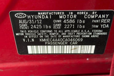 2012 Hyundai Sonata Hybrid Base