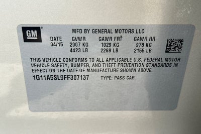 2015 Chevrolet Malibu LS 1FL