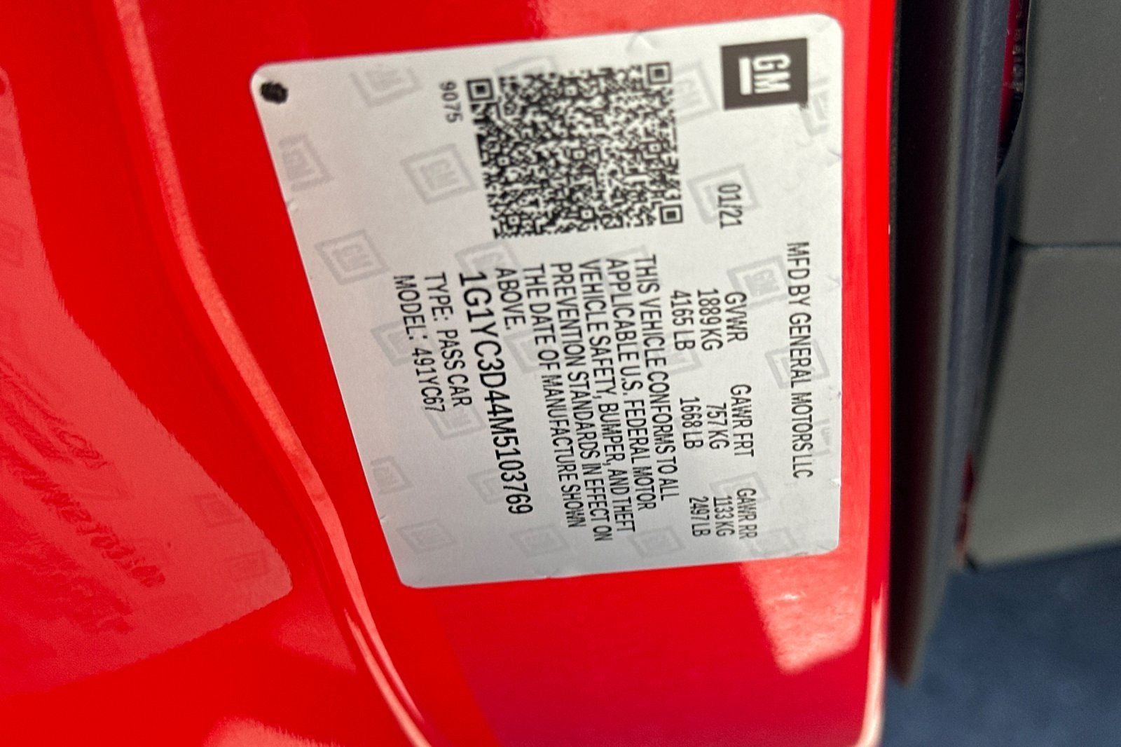 2021 Chevrolet Corvette Stingray 3LT