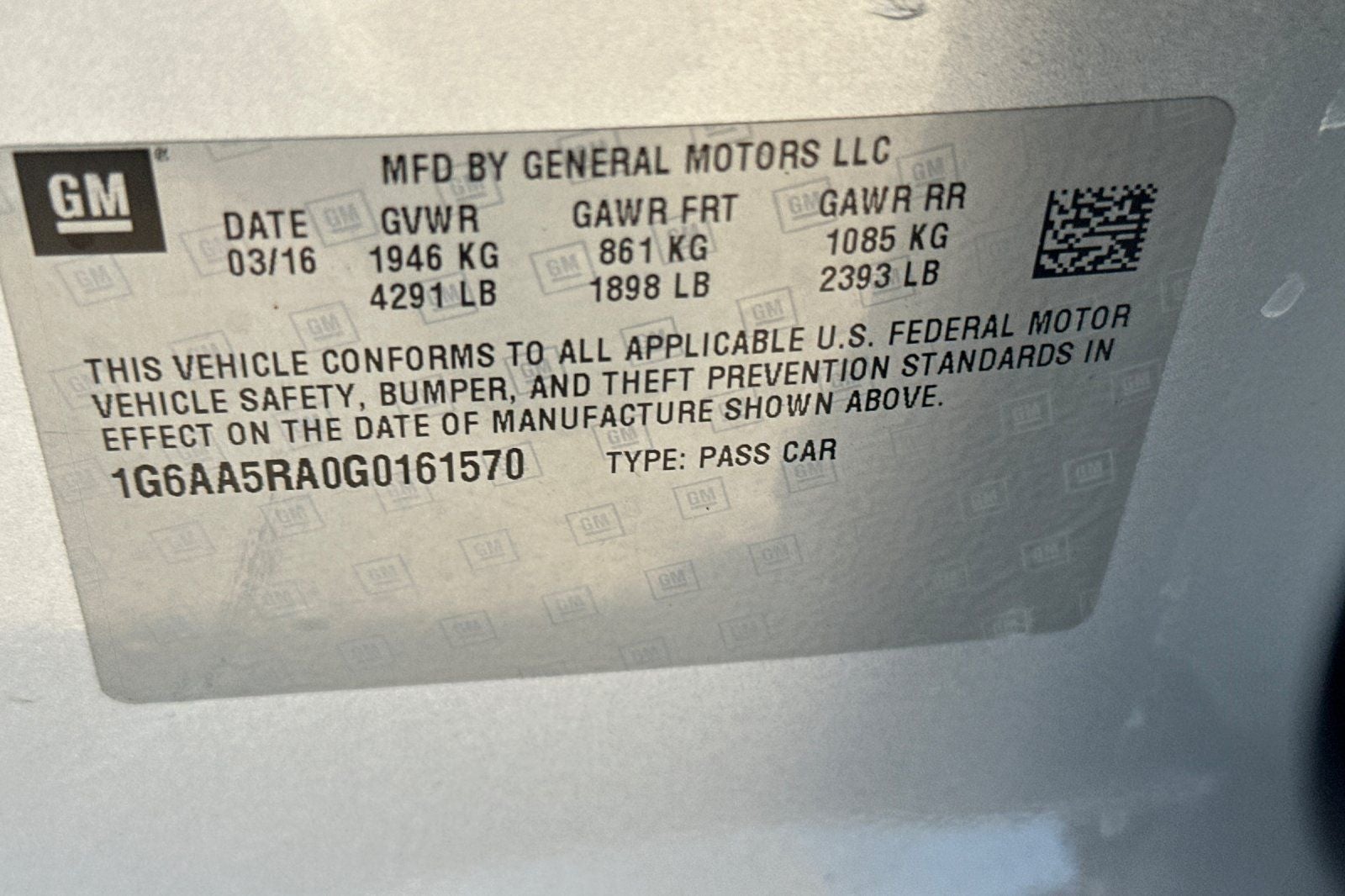 2016 Cadillac ATS 2.5L
