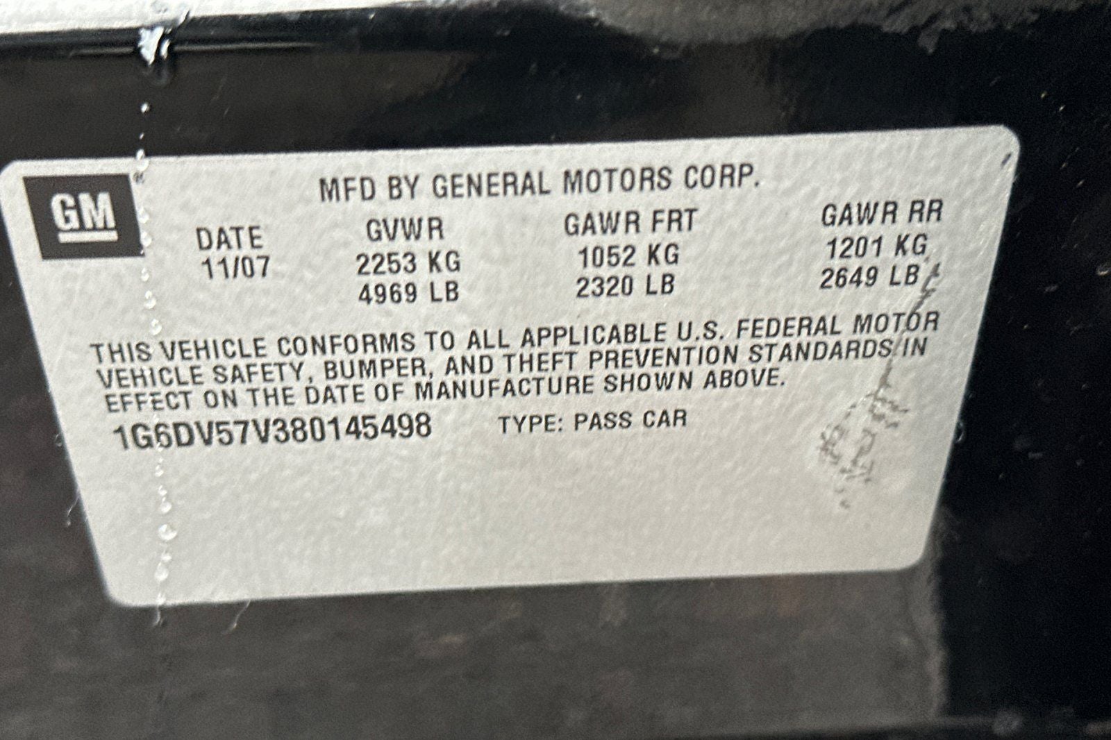 2008 Cadillac CTS Base 1SB