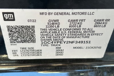 2022 Chevrolet Silverado 2500HD LTZ