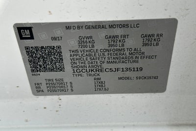 2018 Chevrolet Silverado 1500 LT LT1