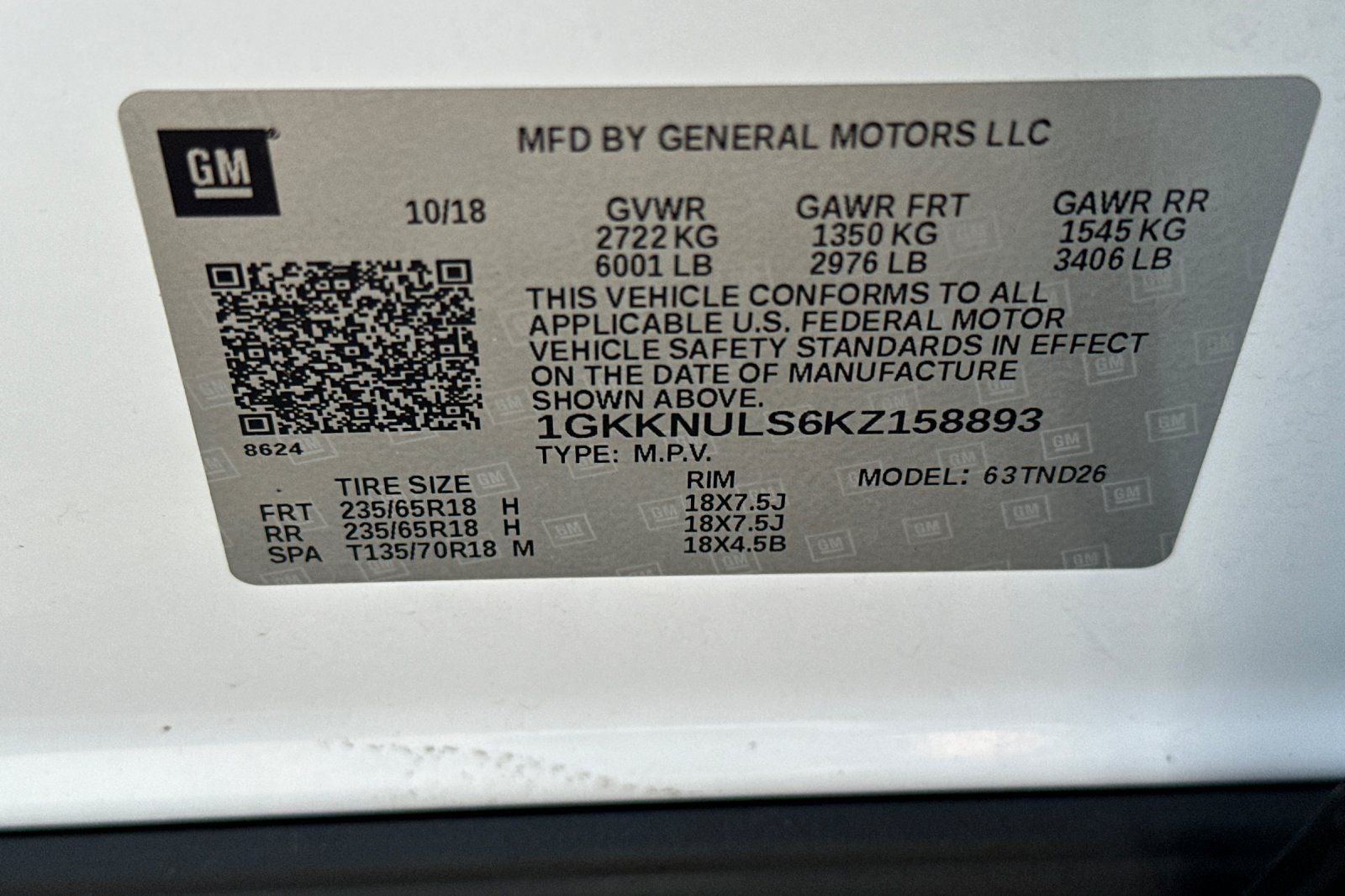 2019 GMC Acadia SLT-1