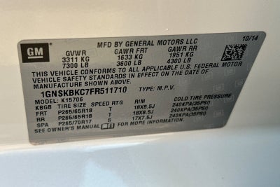 2015 Chevrolet Tahoe LT