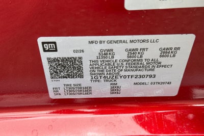 2026 GMC Sierra 2500HD AT4X