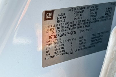 2016 GMC Canyon Base