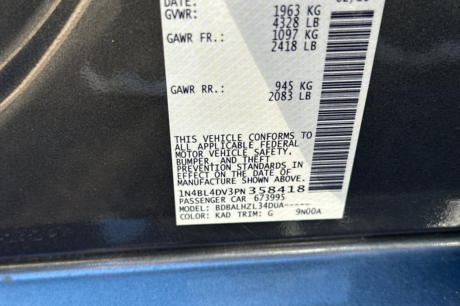 2023 Nissan Altima 2.5 SV