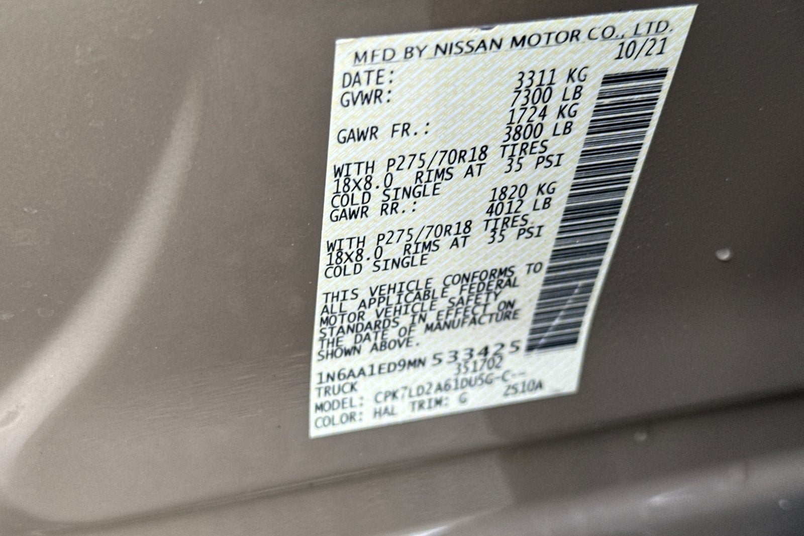 2021 Nissan Titan PRO-4X