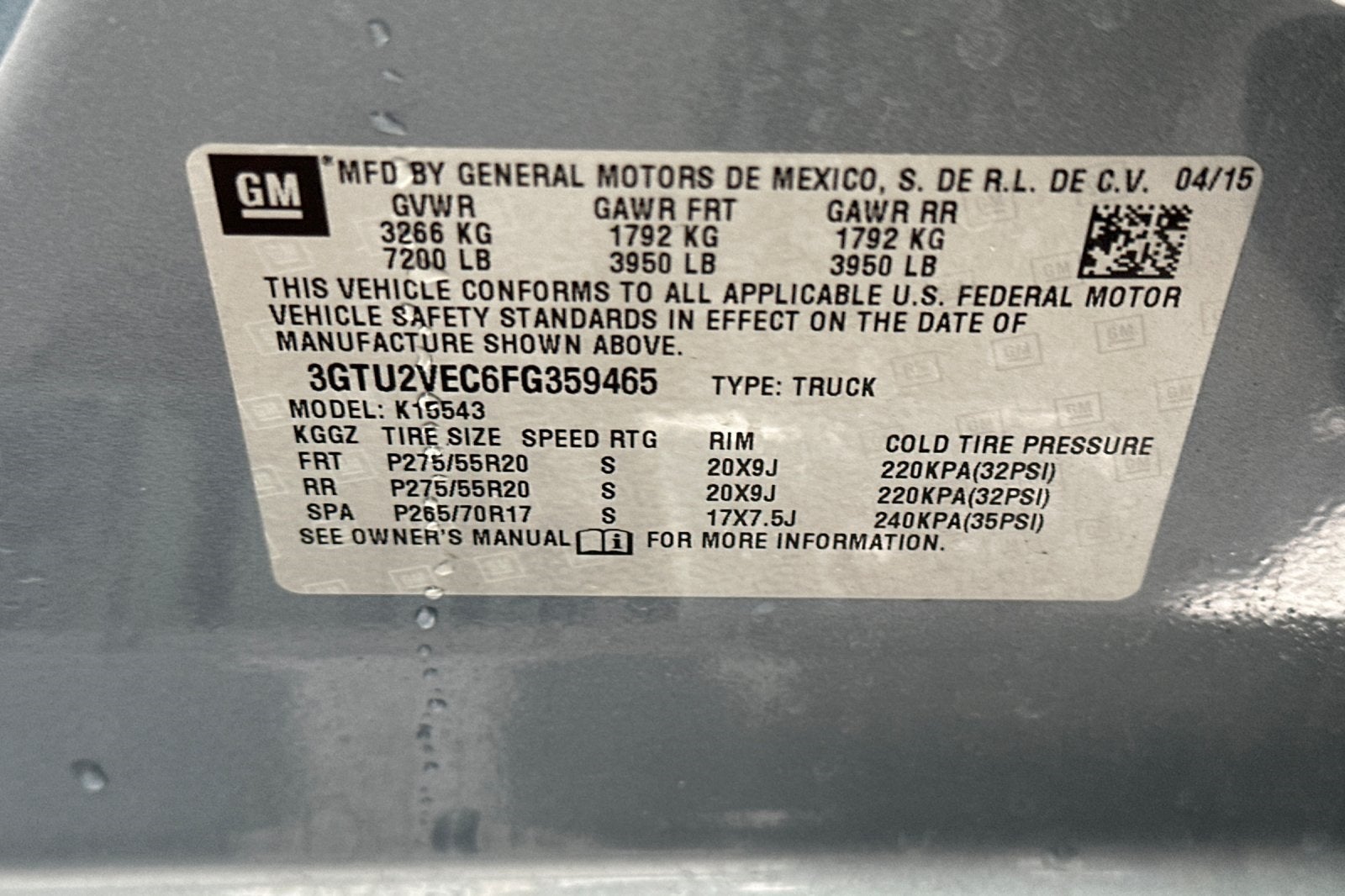 2015 GMC Sierra 1500 SLT