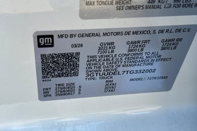 2026 GMC Sierra 1500 SLT