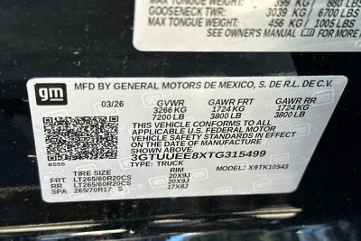 2026 GMC Sierra 1500 AT4
