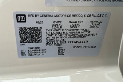 2026 GMC Sierra 1500 AT4