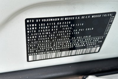 2026 Volkswagen Tiguan 2.0T SE