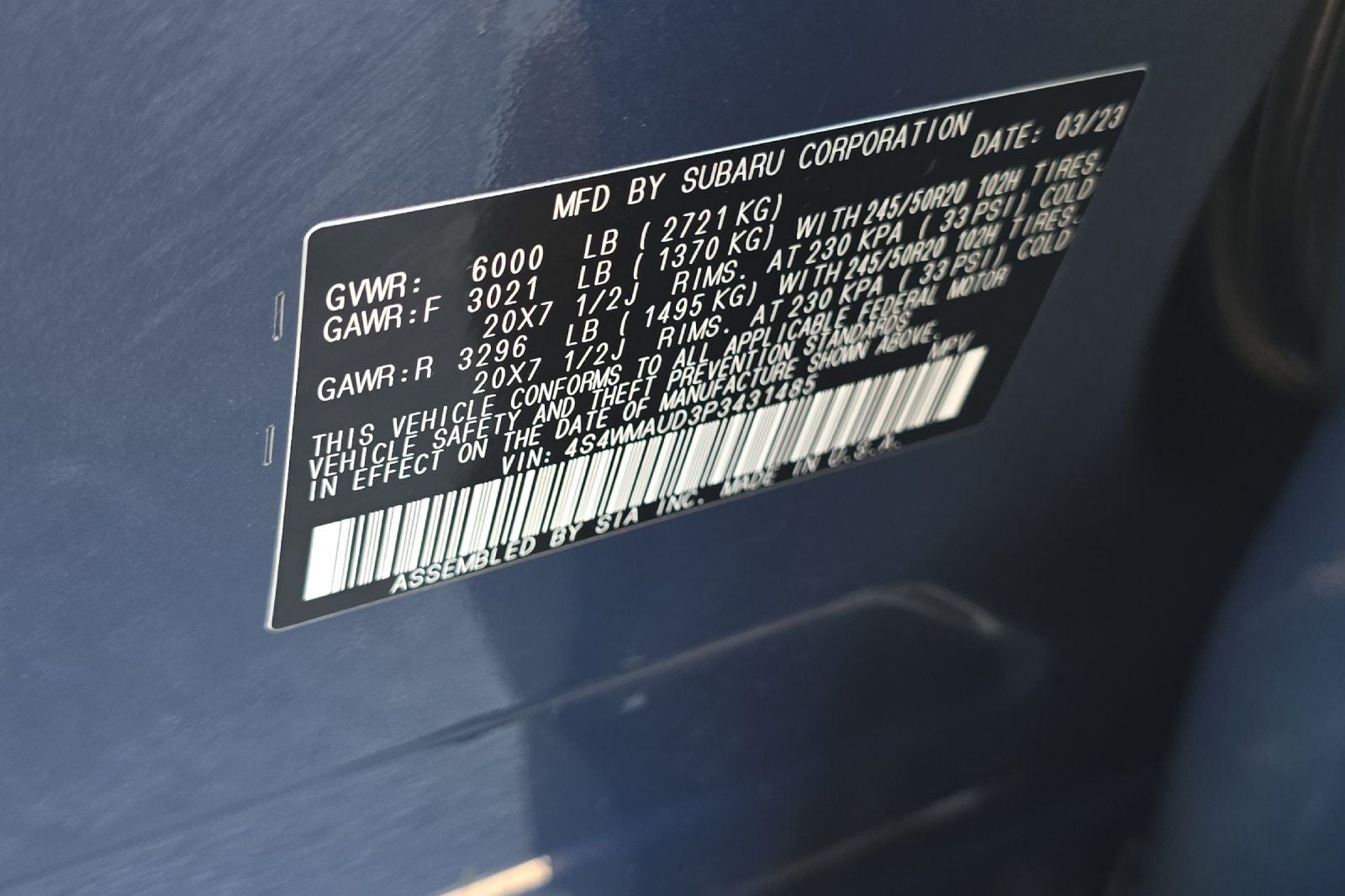 2023 Subaru Ascent Limited