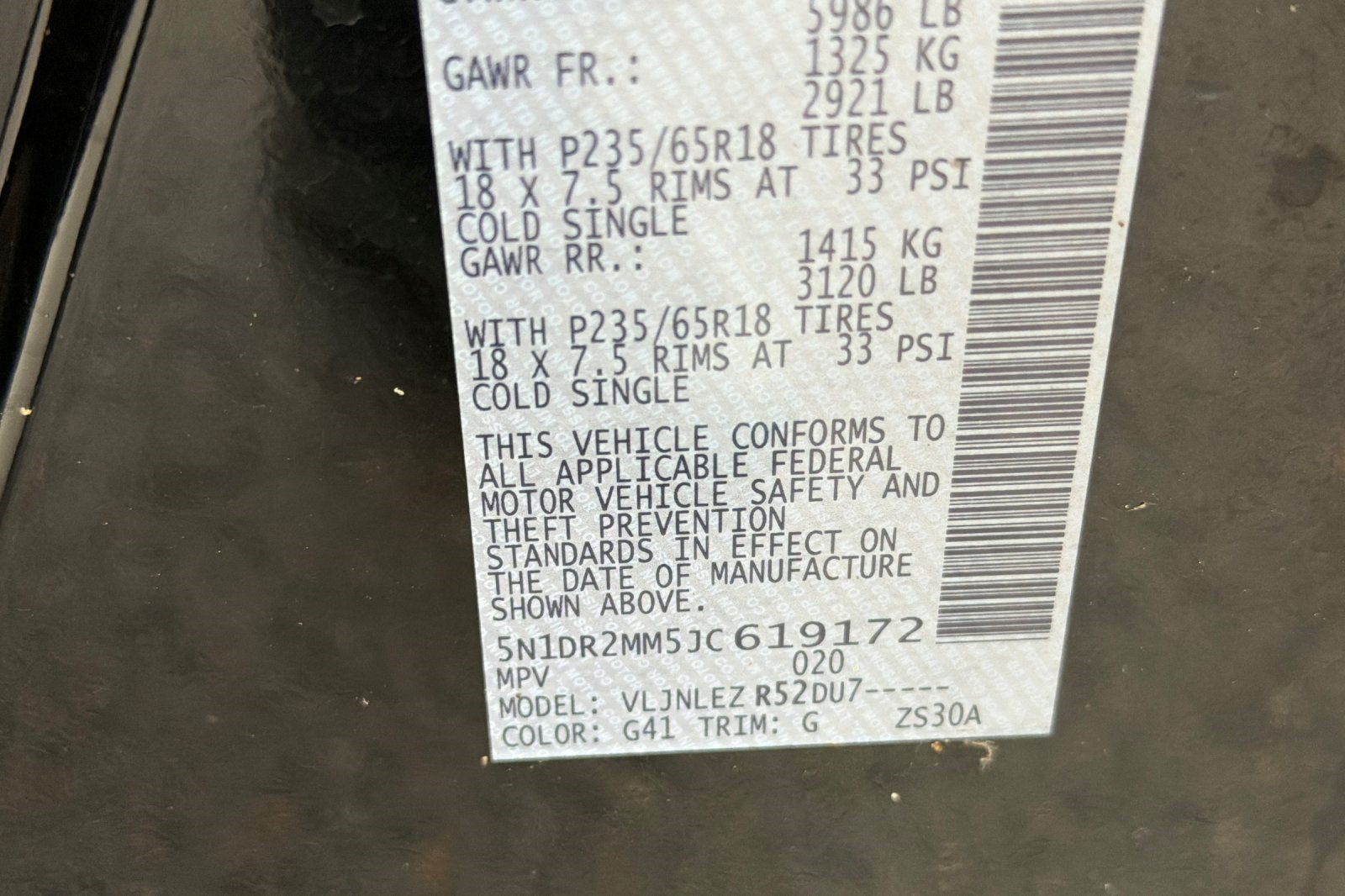 2018 Nissan Pathfinder SV