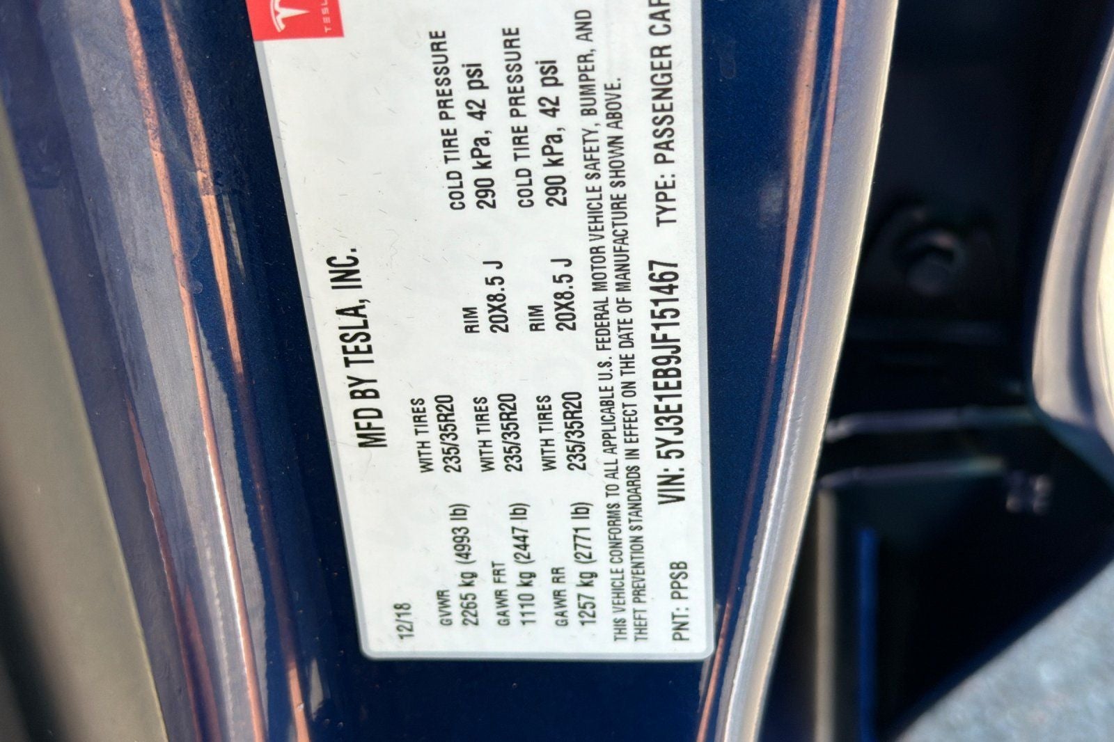 2018 Tesla Model 3 Performance
