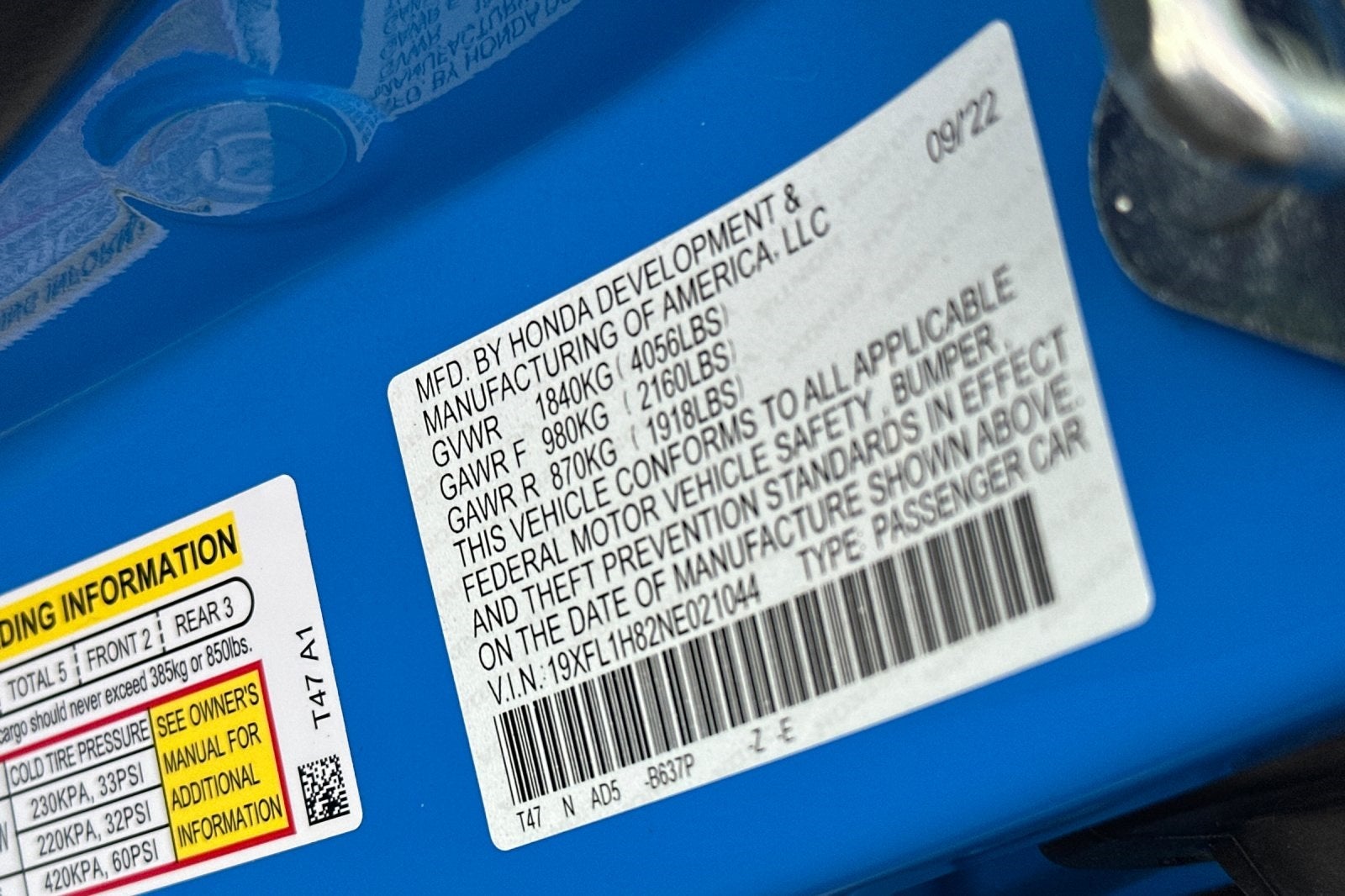 2022 Honda Civic Sport Touring