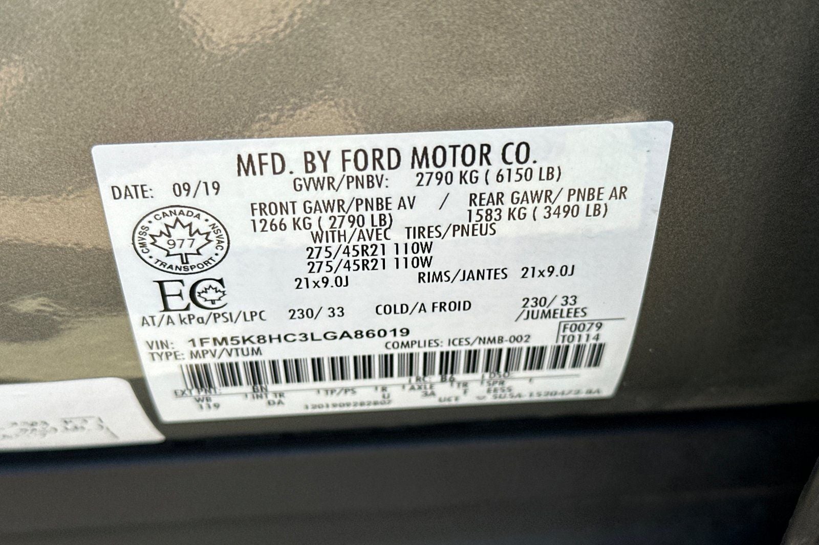 2020 Ford Explorer Platinum