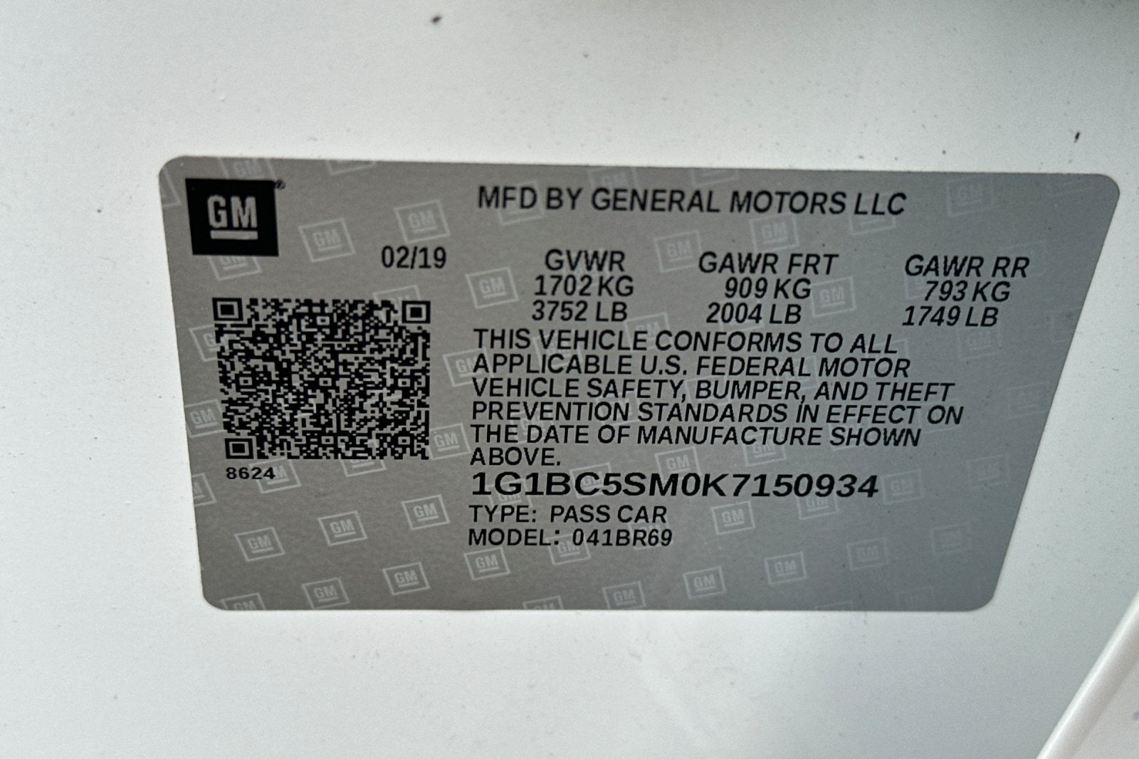 2019 Chevrolet Cruze LS