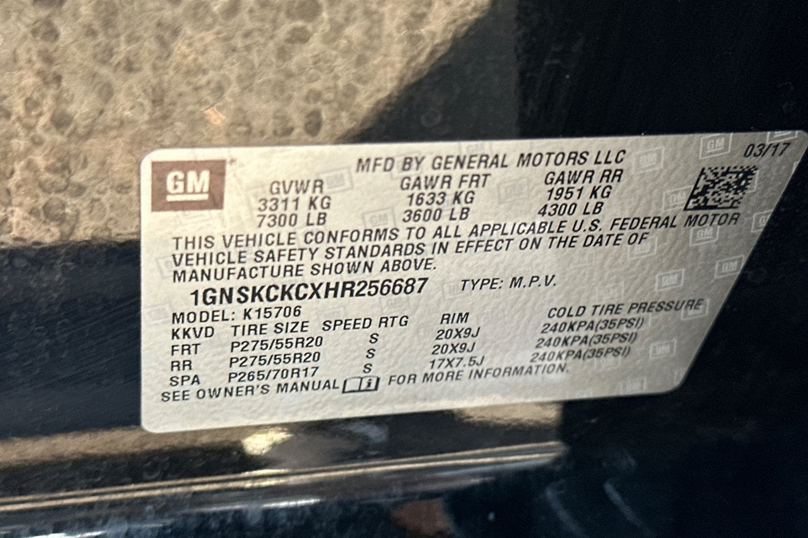 2017 Chevrolet Tahoe Premier