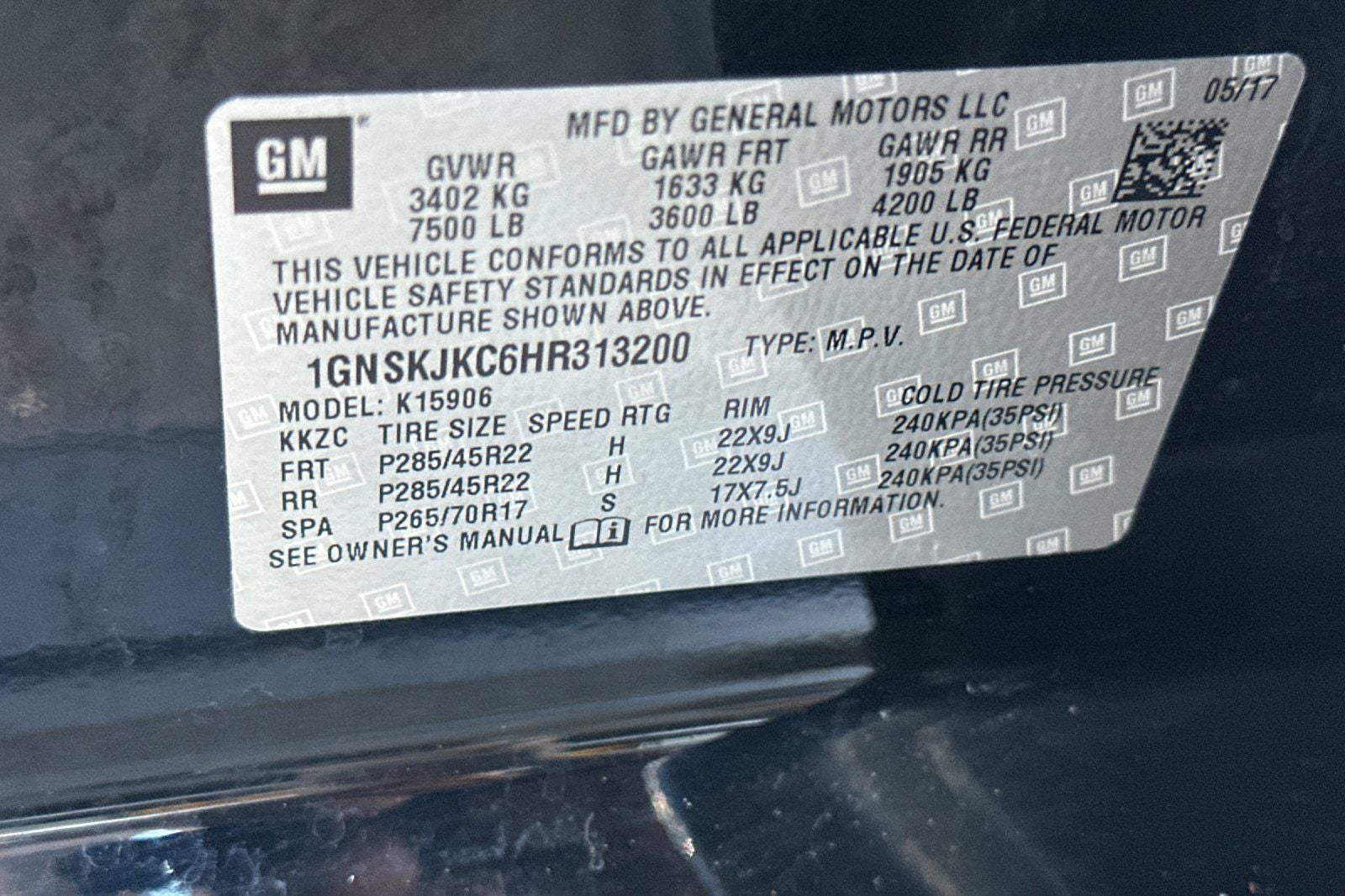2017 Chevrolet Suburban Premier