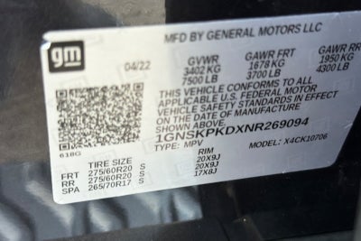 2022 Chevrolet Tahoe Z71