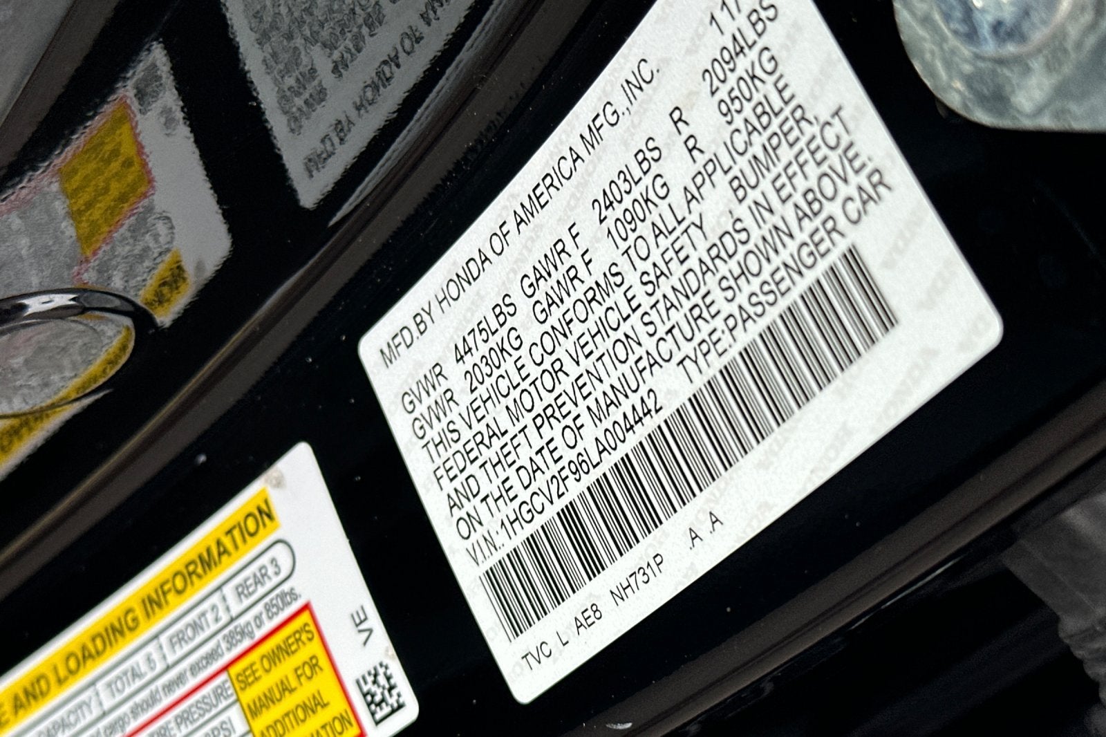 2020 Honda Accord Touring 2.0T