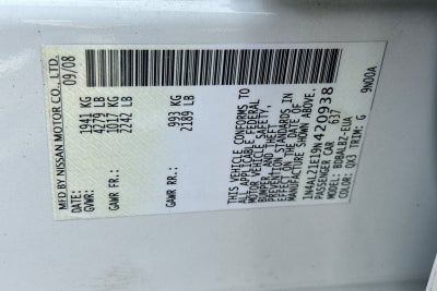 2009 Nissan Altima 2.5 S