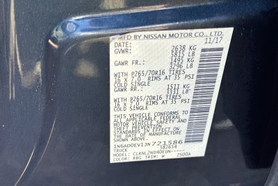 2018 Nissan Frontier SV