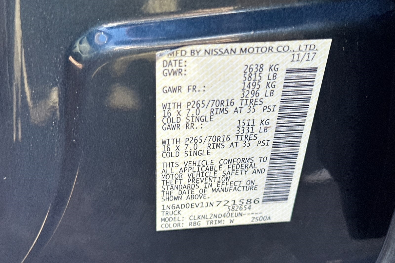 2018 Nissan Frontier SV