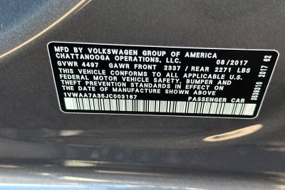 2018 Volkswagen Passat 2.0T S