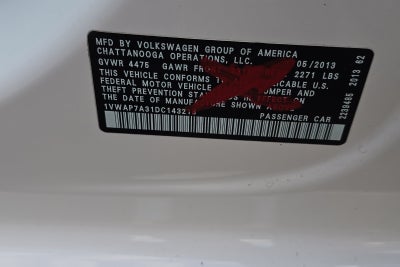 2013 Volkswagen Passat 2.5 S