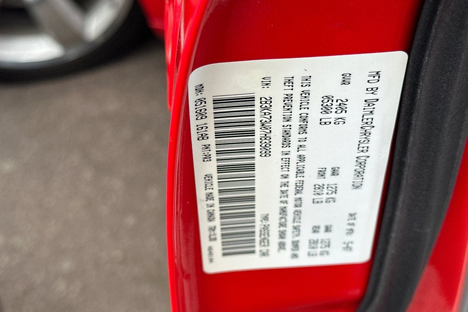 2007 Dodge Charger SRT8