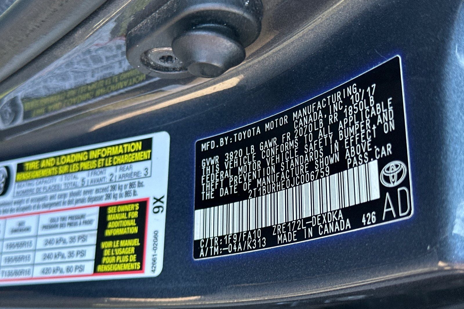 2018 Toyota Corolla L