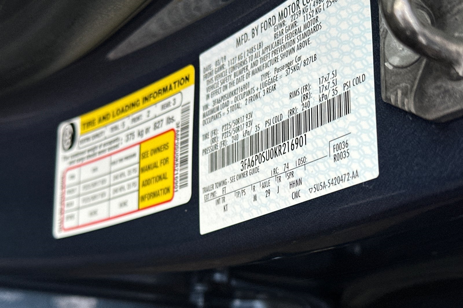 2019 Ford Fusion Energi Titanium