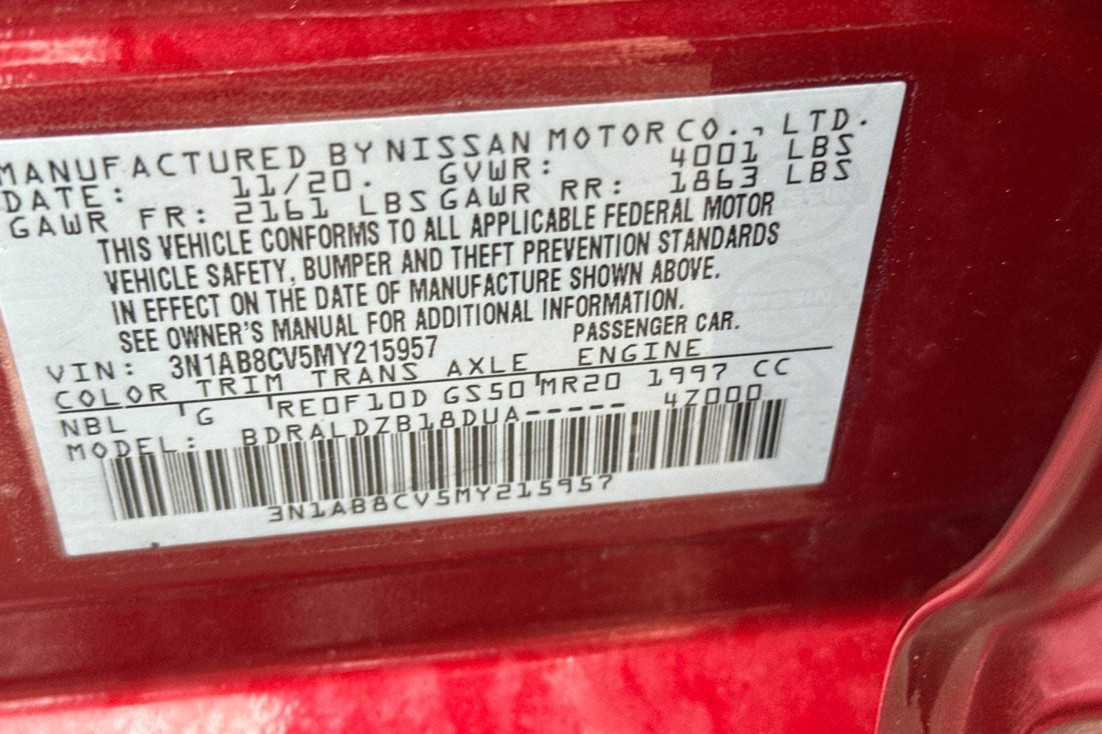 2021 Nissan Sentra SV