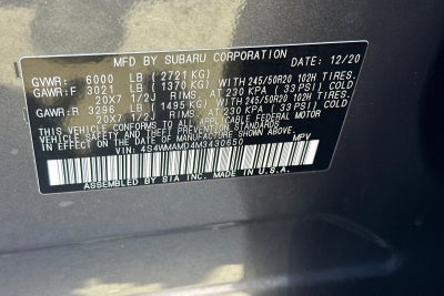 2021 Subaru Ascent Limited