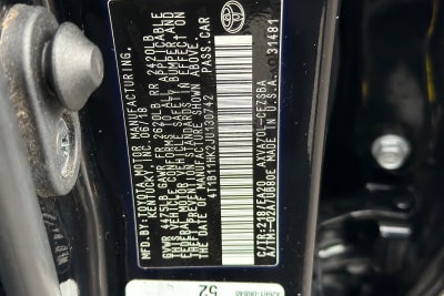 2018 Toyota Camry SE