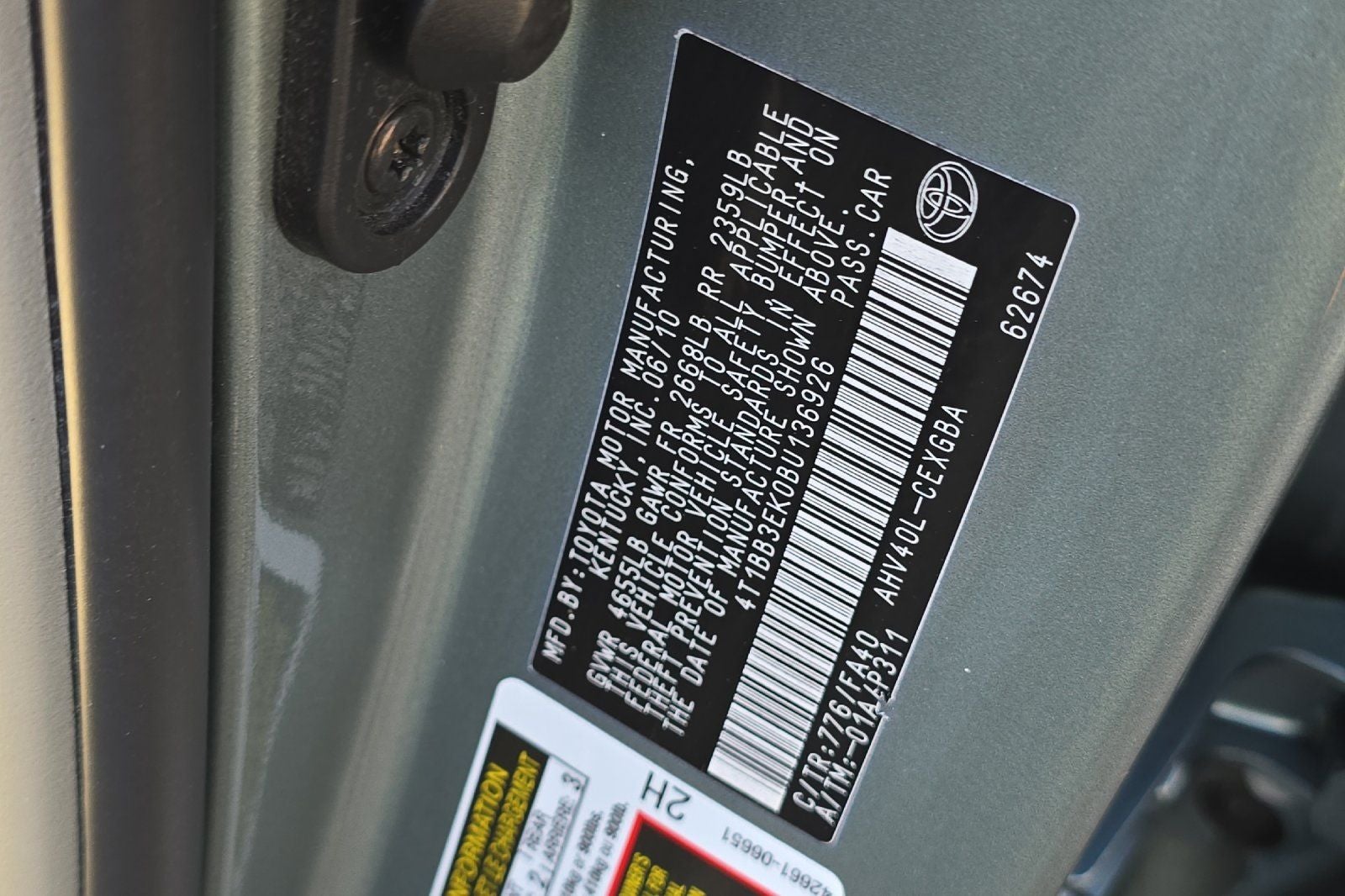 2011 Toyota Camry Hybrid Base