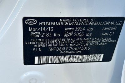 2017 Hyundai Elantra Limited