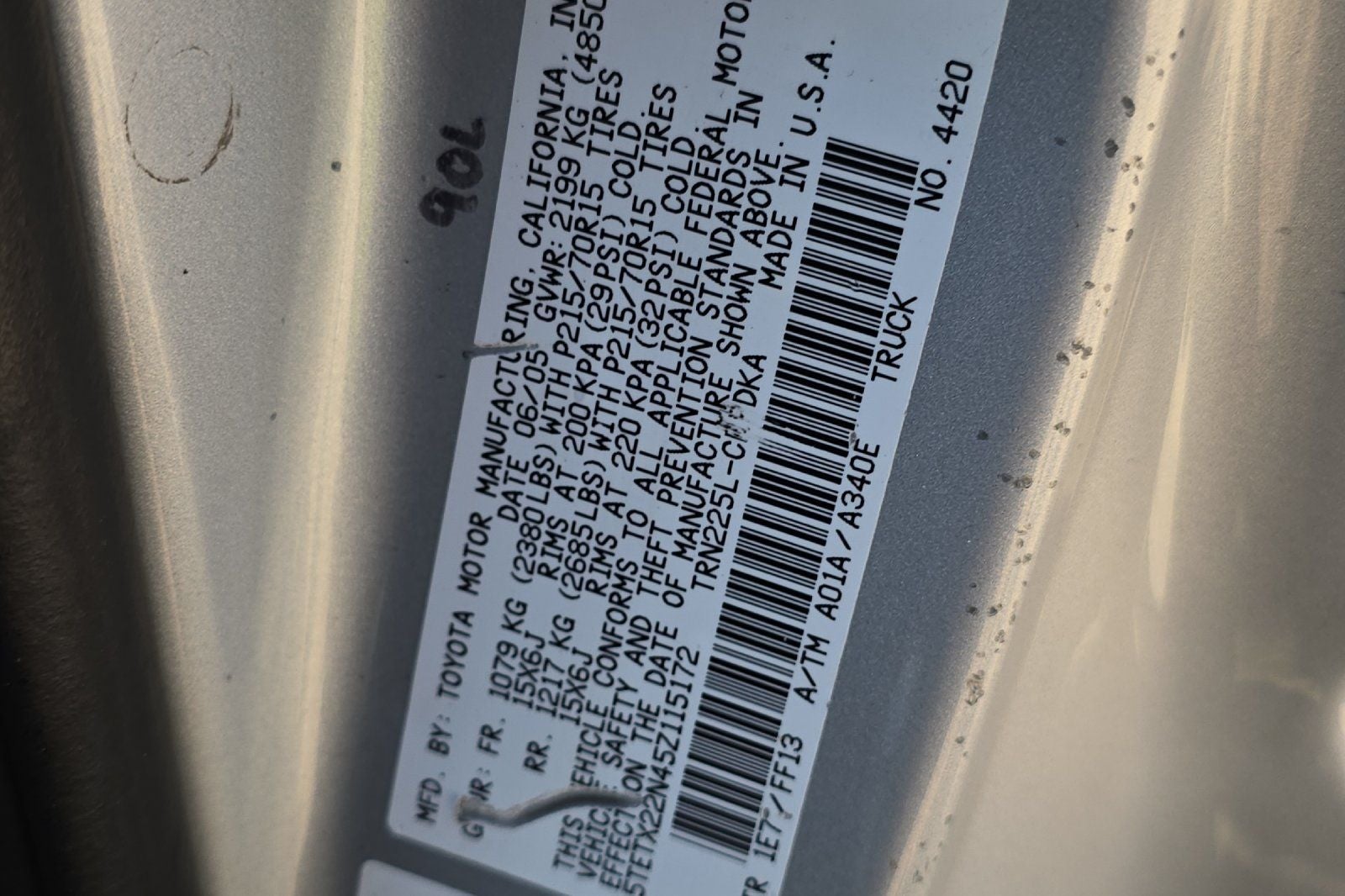 2005 Toyota Tacoma Base