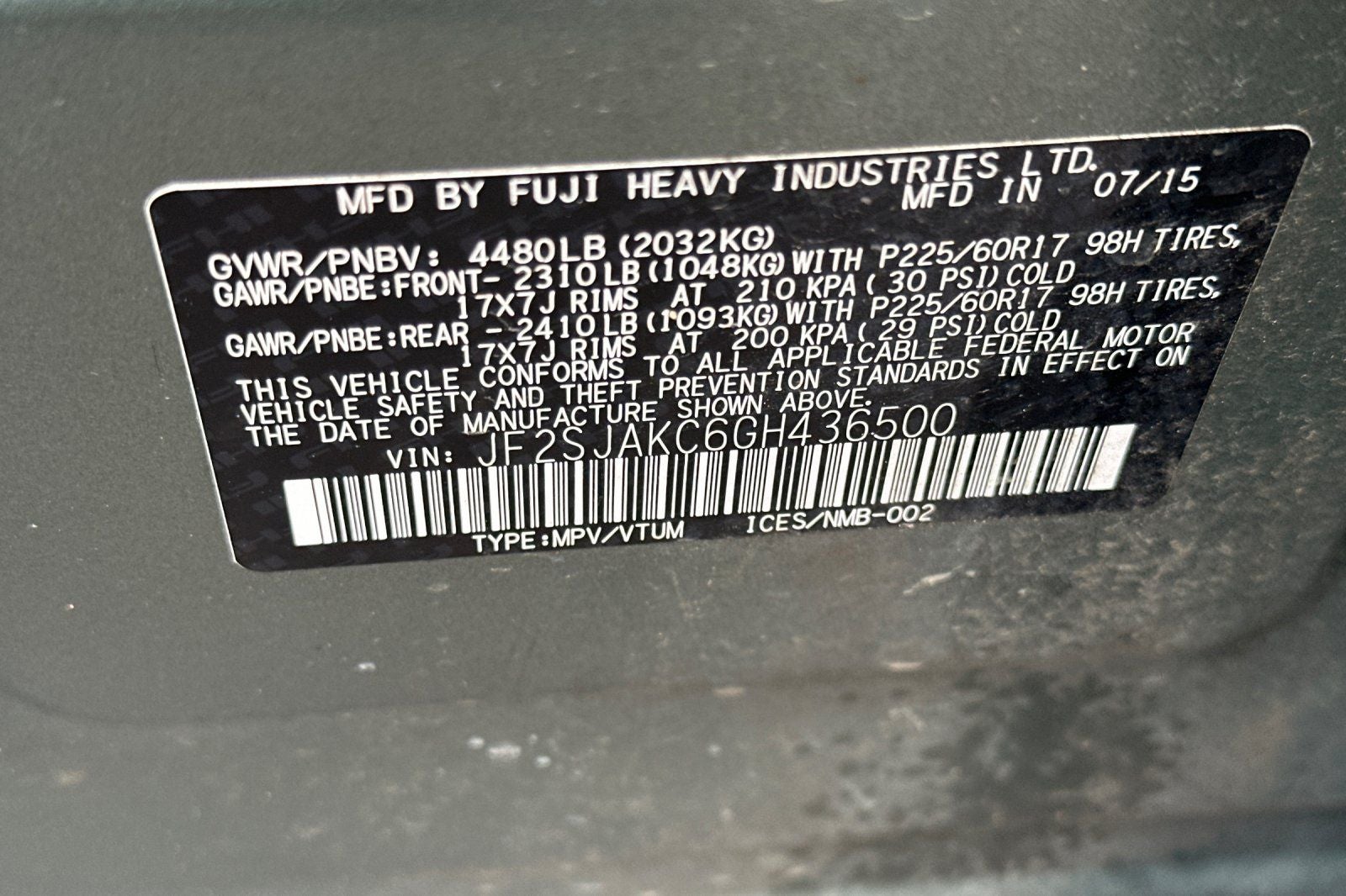 2016 Subaru Forester 2.5i Limited