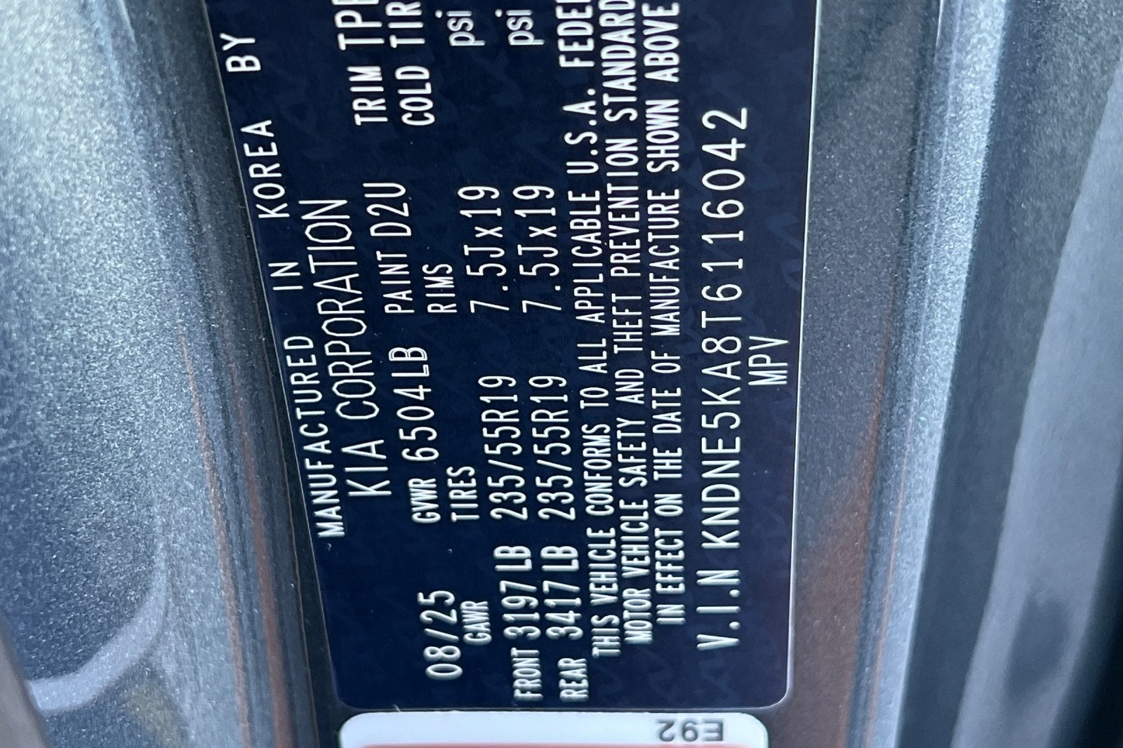 2026 Kia Carnival Hybrid SX