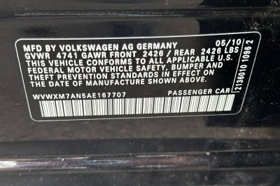 2010 Volkswagen Passat Komfort